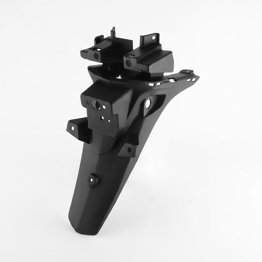 GUARDABARRO TRASERO HONDA WAVE 110S PORTA PATENTE (NEGRO)